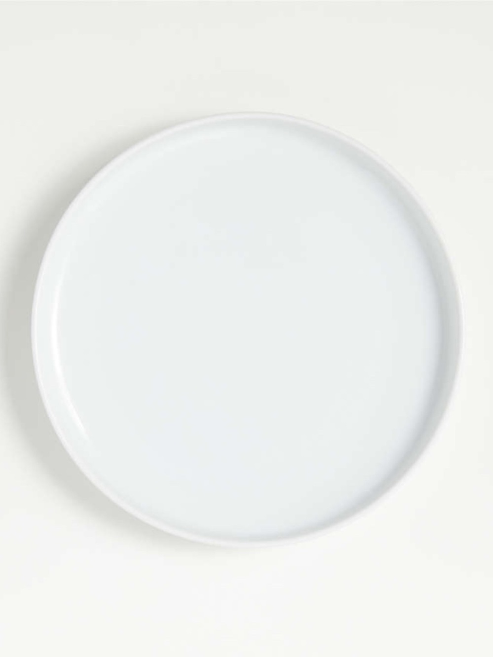 Set of 4 Crate & Barrel Toben White Salad Plates